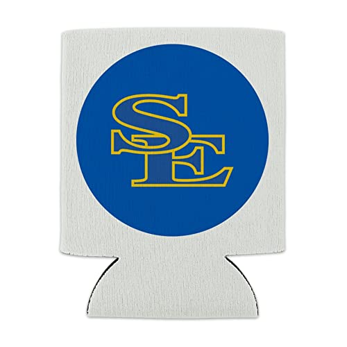 Southeastern Oklahoma State University Primary Logo Can Cooler - Drink Sleeve Hugger Collapsible Insulator - Beverage Insulated Holder