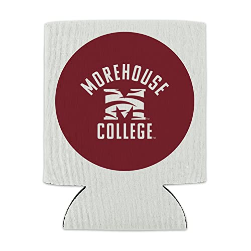 Morehouse College Maroon Tigers Logo Can Cooler - Drink Sleeve Hugger Collapsible Insulator - Beverage Insulated Holder