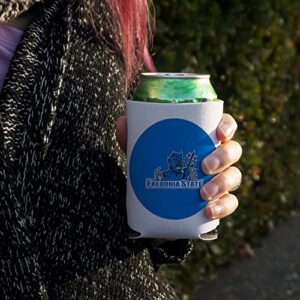Fredonia State University Primary Logo Can Cooler - Drink Sleeve Hugger Collapsible Insulator - Beverage Insulated Holder