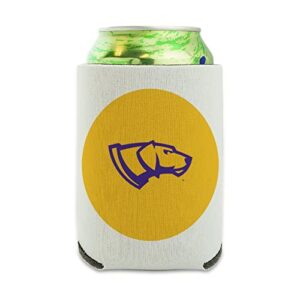 university of wisconsin-stevens point secondary logo can cooler - drink sleeve hugger collapsible insulator - beverage insulated holder