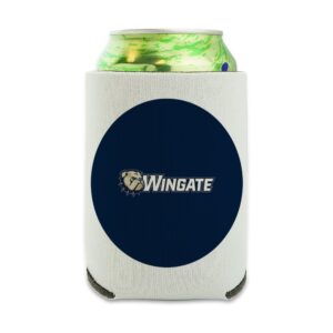 wingate university primary logo can cooler - drink sleeve hugger collapsible insulator - beverage insulated holder