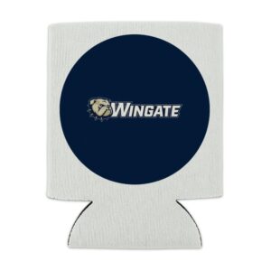 Wingate University Primary Logo Can Cooler - Drink Sleeve Hugger Collapsible Insulator - Beverage Insulated Holder