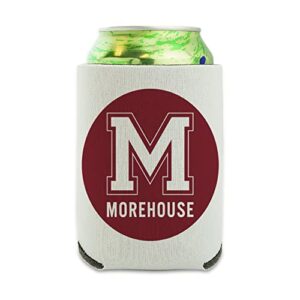 morehouse college primary logo can cooler - drink sleeve hugger collapsible insulator - beverage insulated holder