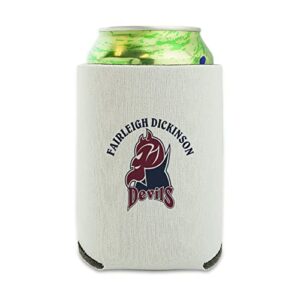 fairleigh dickinson university primary logo can cooler - drink sleeve hugger collapsible insulator - beverage insulated holder