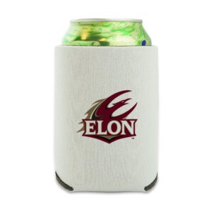 elon university secondary logo can cooler - drink sleeve hugger collapsible insulator - beverage insulated holder