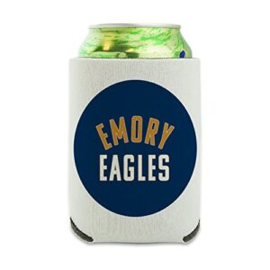 emory university eagles logo can cooler - drink sleeve hugger collapsible insulator - beverage insulated holder