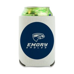 emory university primary logo can cooler - drink sleeve hugger collapsible insulator - beverage insulated holder