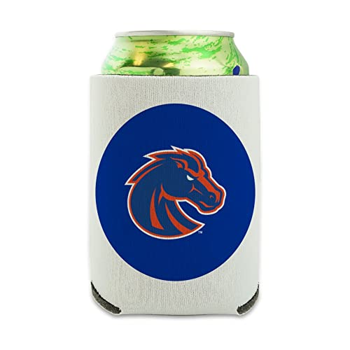 Boise State University Primary Logo Can Cooler - Drink Sleeve Hugger Collapsible Insulator - Beverage Insulated Holder