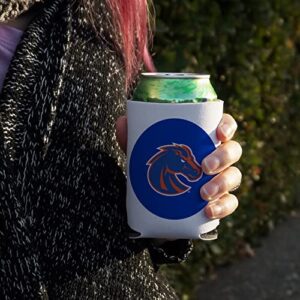 Boise State University Primary Logo Can Cooler - Drink Sleeve Hugger Collapsible Insulator - Beverage Insulated Holder