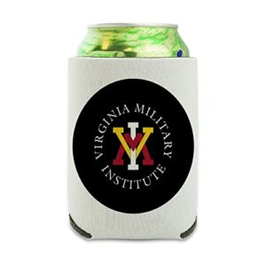 virginia military institute secondary logo can cooler - drink sleeve hugger collapsible insulator - beverage insulated holder