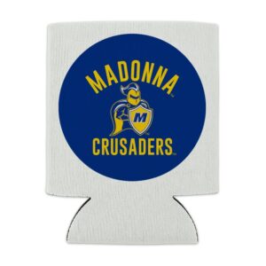 Madonna University Crusaders Logo Can Cooler - Drink Sleeve Hugger Collapsible Insulator - Beverage Insulated Holder
