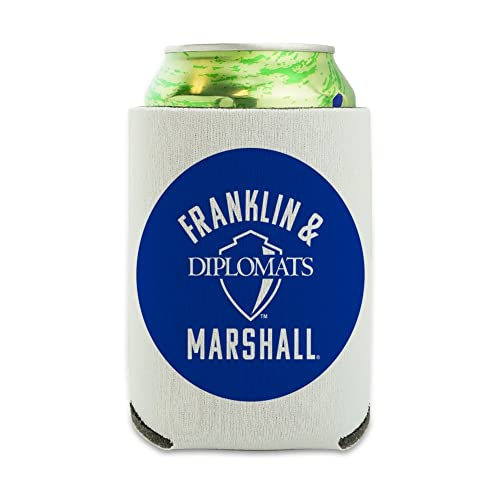 Franklin & Marshall College Diplomats Logo Can Cooler - Drink Sleeve Hugger Collapsible Insulator - Beverage Insulated Holder