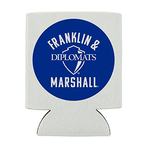 Franklin & Marshall College Diplomats Logo Can Cooler - Drink Sleeve Hugger Collapsible Insulator - Beverage Insulated Holder