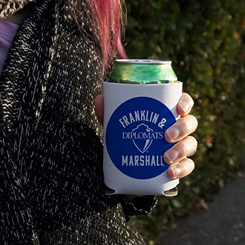 Franklin & Marshall College Diplomats Logo Can Cooler - Drink Sleeve Hugger Collapsible Insulator - Beverage Insulated Holder