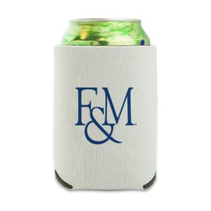 franklin & marshall college secondary logo can cooler - drink sleeve hugger collapsible insulator - beverage insulated holder