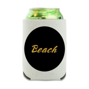 california state university long beach secondary logo can cooler - drink sleeve hugger collapsible insulator - beverage insulated holder