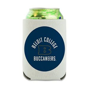 beloit college buccaneers logo can cooler - drink sleeve hugger collapsible insulator - beverage insulated holder