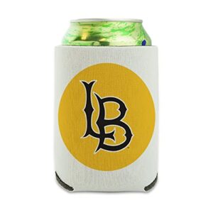 california state university long beach primary logo can cooler - drink sleeve hugger collapsible insulator - beverage insulated holder