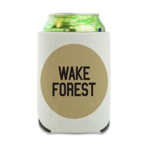 wake forest university secondary logo can cooler - drink sleeve hugger collapsible insulator - beverage insulated holder