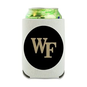 wake forest university primary logo can cooler - drink sleeve hugger collapsible insulator - beverage insulated holder