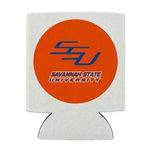 Savannah State University Secondary Logo Can Cooler - Drink Sleeve Hugger Collapsible Insulator - Beverage Insulated Holder