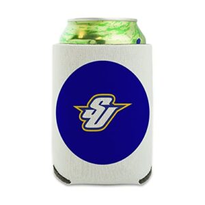spalding university primary logo can cooler - drink sleeve hugger collapsible insulator - beverage insulated holder