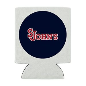 St. John's University Secondary Logo Can Cooler - Drink Sleeve Hugger Collapsible Insulator - Beverage Insulated Holder