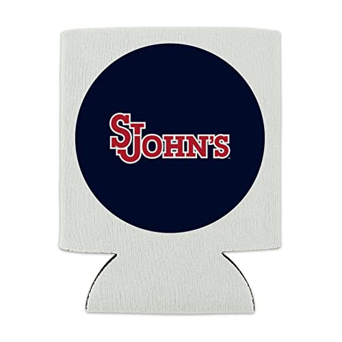 St. John's University Secondary Logo Can Cooler - Drink Sleeve Hugger Collapsible Insulator - Beverage Insulated Holder