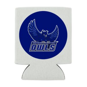 Southern Connecticut State University Primary Logo Can Cooler - Drink Sleeve Hugger Collapsible Insulator - Beverage Insulated Holder