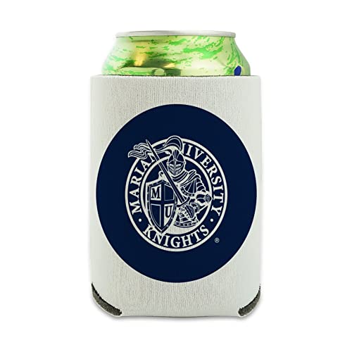 Marian University Knights Logo Can Cooler - Drink Sleeve Hugger Collapsible Insulator - Beverage Insulated Holder