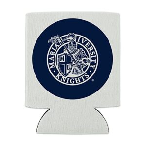 Marian University Knights Logo Can Cooler - Drink Sleeve Hugger Collapsible Insulator - Beverage Insulated Holder