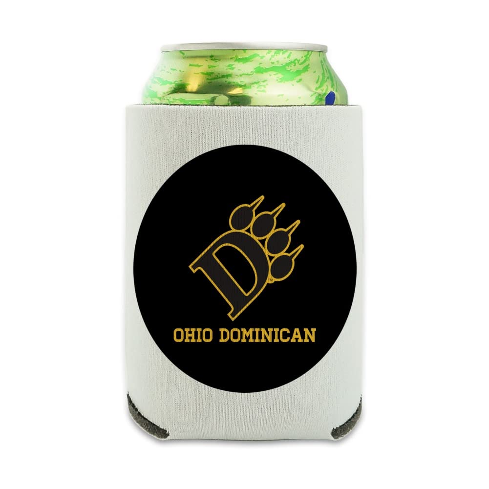 Ohio Dominican University Primary Logo Can Cooler - Drink Sleeve Hugger Collapsible Insulator - Beverage Insulated Holder