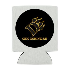 Ohio Dominican University Primary Logo Can Cooler - Drink Sleeve Hugger Collapsible Insulator - Beverage Insulated Holder