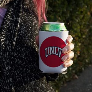 University of Nevada, Las Vegas Primary Logo Can Cooler - Drink Sleeve Hugger Collapsible Insulator - Beverage Insulated Holder