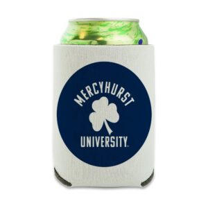 mercyhurst university bears logo can cooler - drink sleeve hugger collapsible insulator - beverage insulated holder