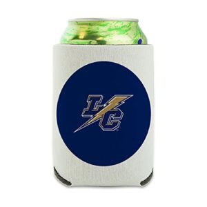lehman college primary logo can cooler - drink sleeve hugger collapsible insulator - beverage insulated holder