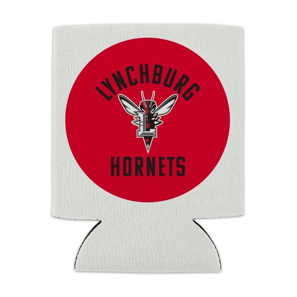 University of Lynchburg Hornets Logo Can Cooler - Drink Sleeve Hugger Collapsible Insulator - Beverage Insulated Holder