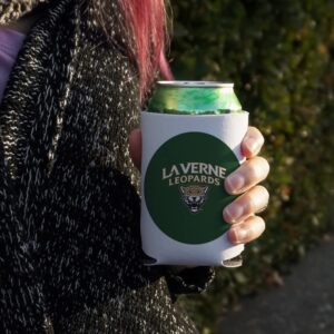 University of La Verne Primary Logo Can Cooler - Drink Sleeve Hugger Collapsible Insulator - Beverage Insulated Holder