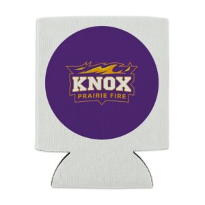 Knox College Primary Logo Can Cooler - Drink Sleeve Hugger Collapsible Insulator - Beverage Insulated Holder