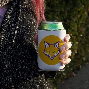 Knox College Secondary Logo Can Cooler - Drink Sleeve Hugger Collapsible Insulator - Beverage Insulated Holder