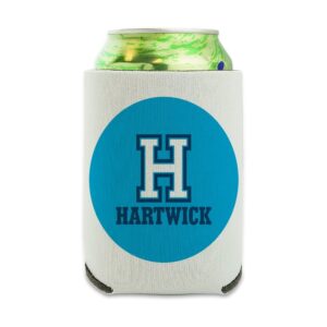 hartwick college secondary logo can cooler - drink sleeve hugger collapsible insulator - beverage insulated holder
