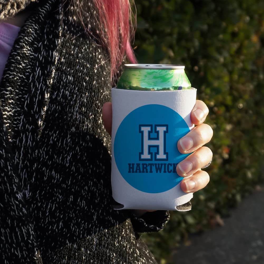 Hartwick College Secondary Logo Can Cooler - Drink Sleeve Hugger Collapsible Insulator - Beverage Insulated Holder