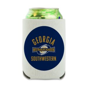 georgia southwestern state university hurricanes logo can cooler - drink sleeve hugger collapsible insulator - beverage insulated holder