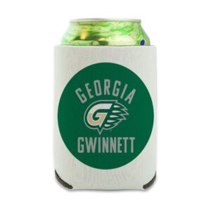georgia gwinnett college grizzlies logo can cooler - drink sleeve hugger collapsible insulator - beverage insulated holder