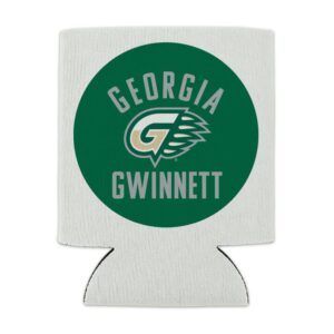 Georgia Gwinnett College Grizzlies Logo Can Cooler - Drink Sleeve Hugger Collapsible Insulator - Beverage Insulated Holder