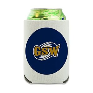 georgia southwestern state university primary logo can cooler - drink sleeve hugger collapsible insulator - beverage insulated holder