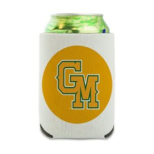 george mason university secondary logo can cooler - drink sleeve hugger collapsible insulator - beverage insulated holder