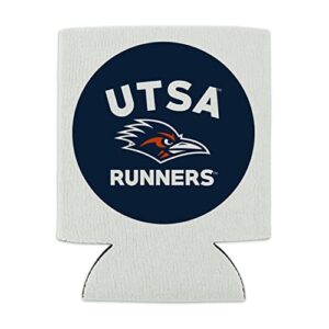 The University of Texas at San Antonio Roadrunners Logo Can Cooler - Drink Sleeve Hugger Collapsible Insulator - Beverage Insulated Holder