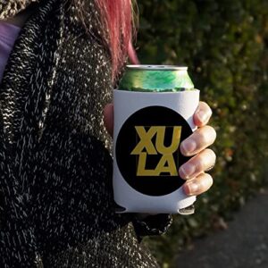 Xavier University of Louisiana Primary Logo Can Cooler - Drink Sleeve Hugger Collapsible Insulator - Beverage Insulated Holder