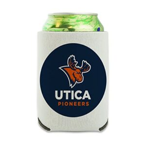 utica university primary logo can cooler - drink sleeve hugger collapsible insulator - beverage insulated holder